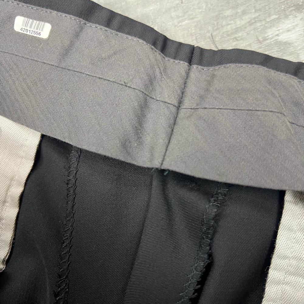 Ermenegildo Zegna Solid Black Wool Dress Pants 36 - Picture 6 of 8